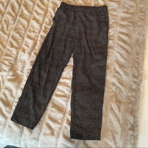 H&m black and white trousers